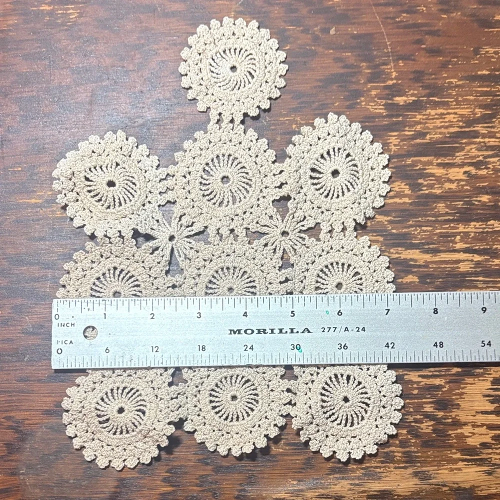 Elegant Cream Crochet Furniture Cover